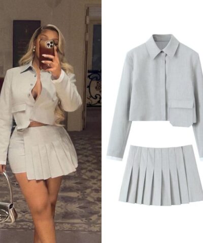 Zara luxe two piece set