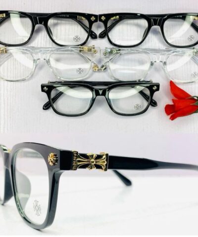 Chrome heart glasses