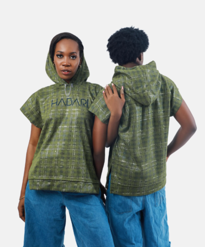 Sleeveless Hoodie in Green