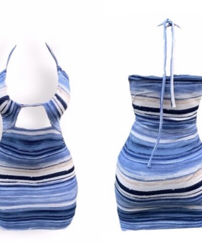 Ocean Reverse Halterneck Dress