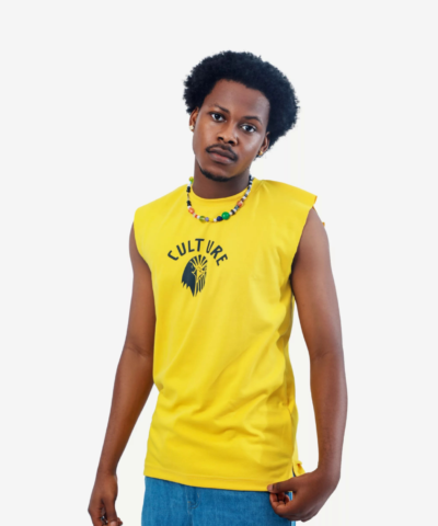 Culture Vest in Yellow