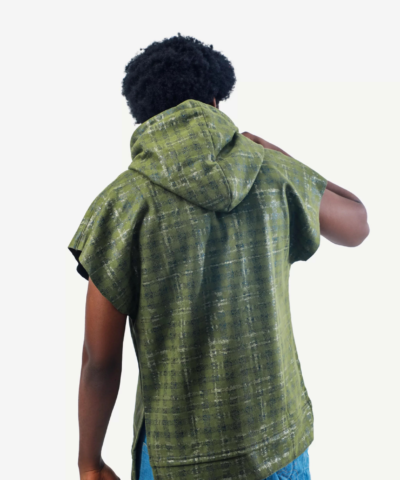 Sleeveless Hoodie in Green