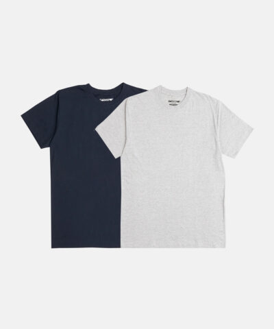2 pack T-shirt in Navy and Grey – Multi