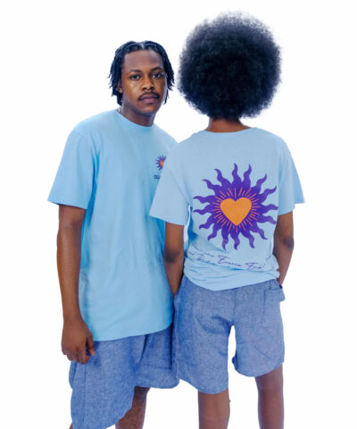 Blooming Love T-shirt in Sky Blue